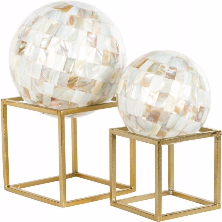 Picture of SET OF TWO MOTHER OF PEARL BALLS