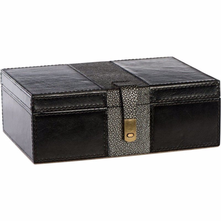 Picture of TWO TONED LEATHER BOX