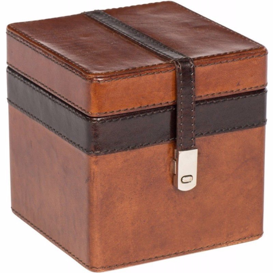 Picture of BROWN LEATHER BOX