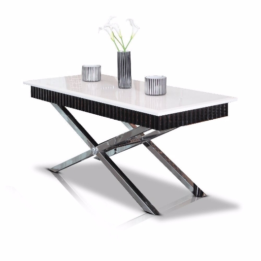 Picture of ESSENTIAL RECTANGULAR TABLE WITH METAL LEGS