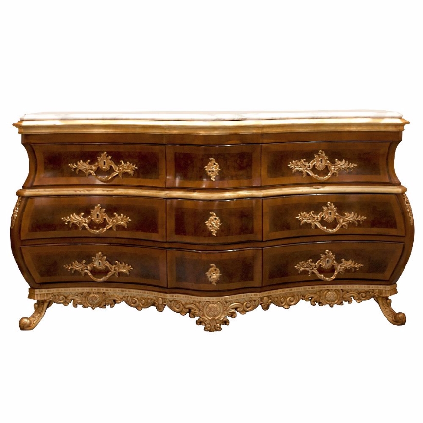 Picture of CHEST LUIGI XV, MARBLE TOP, 9 DRAWERS