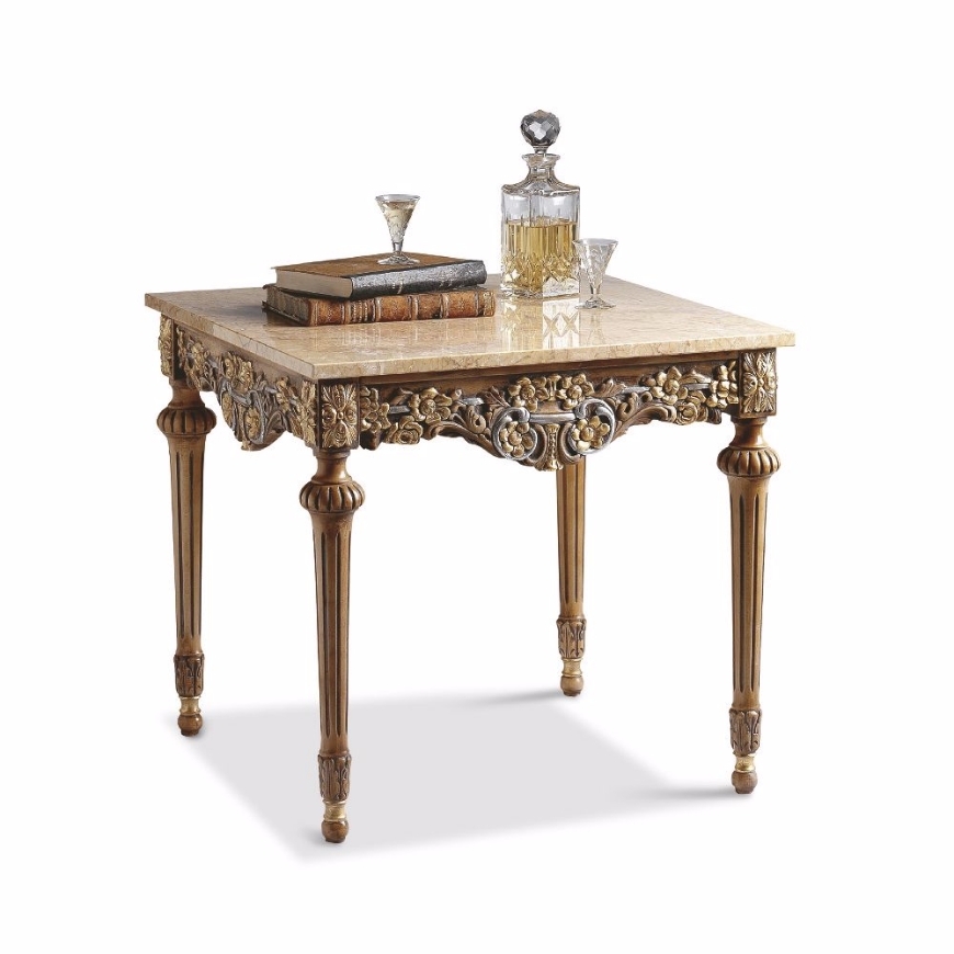 Picture of LAMP TABLE,MARBLE TOP