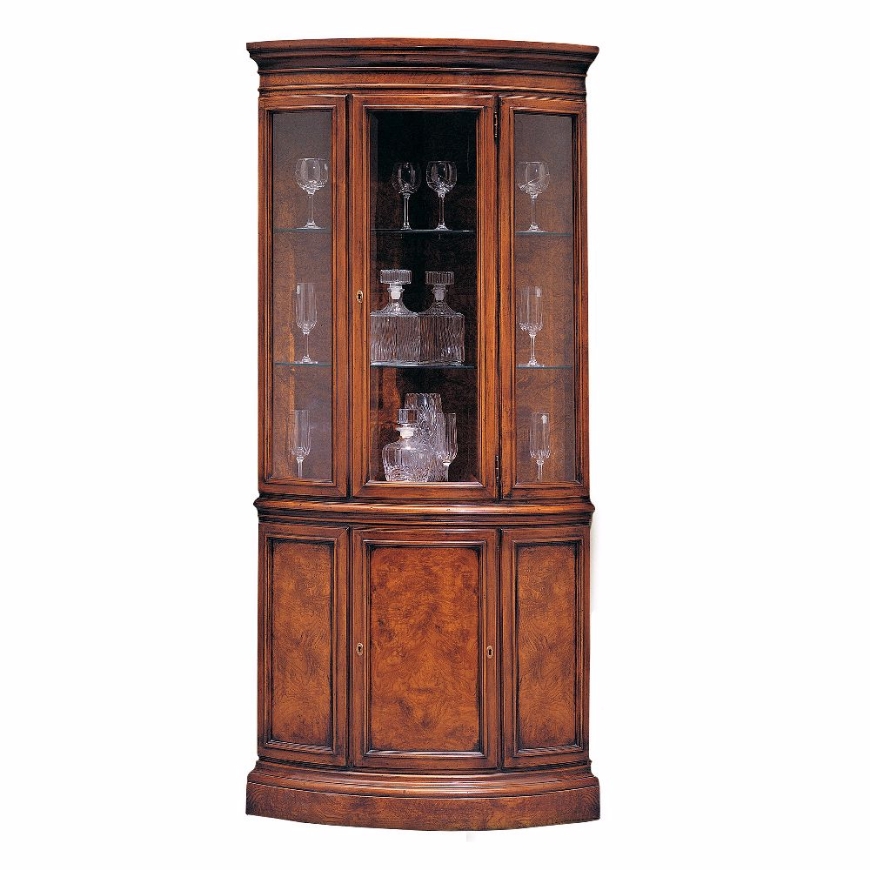 Picture of DEMI-LUNE CORNER CABINET WITH HALOGEN LIGHT