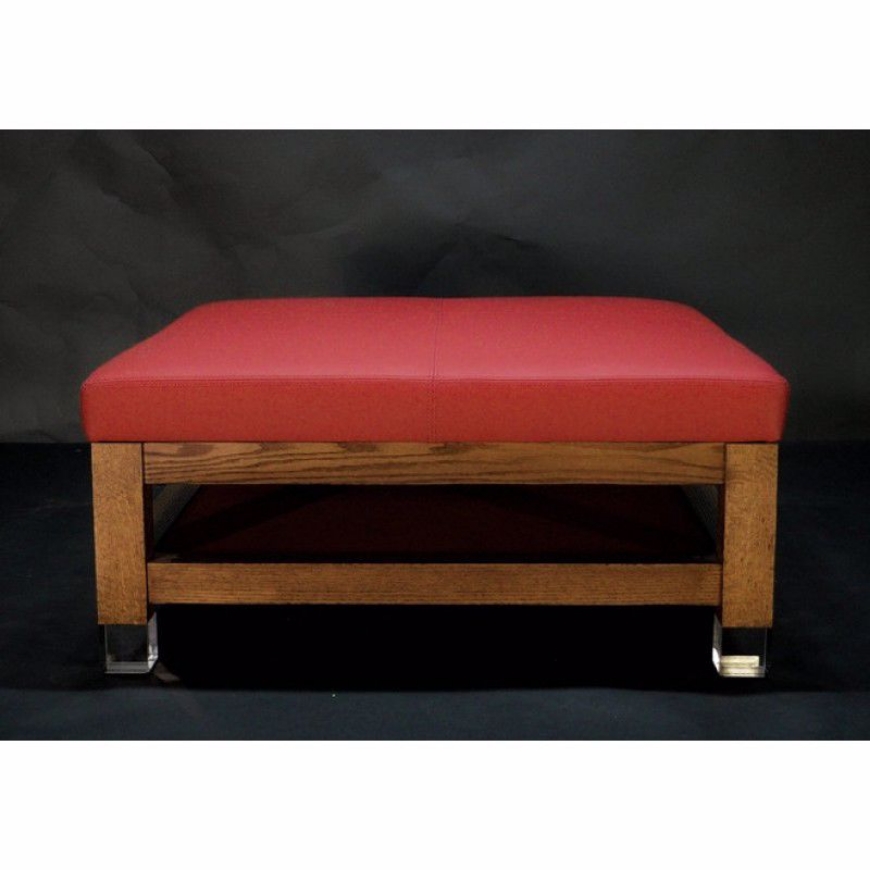 Picture of NAPLES LEATHER OTTOMAN  2