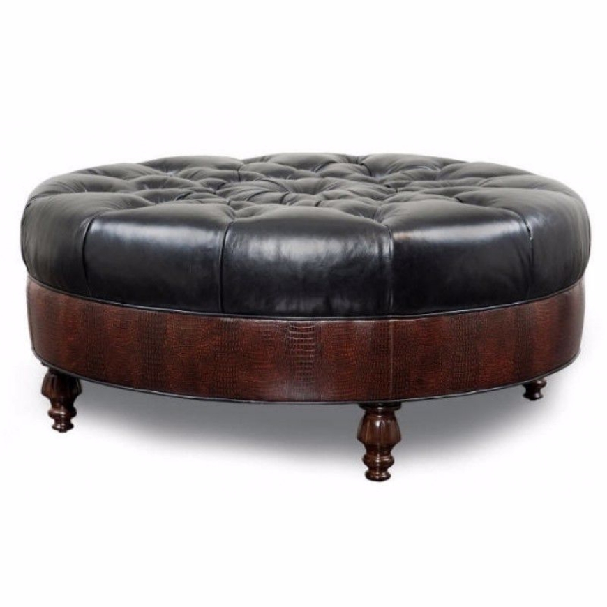 Picture of ROUND TUFTED OTTOMAN