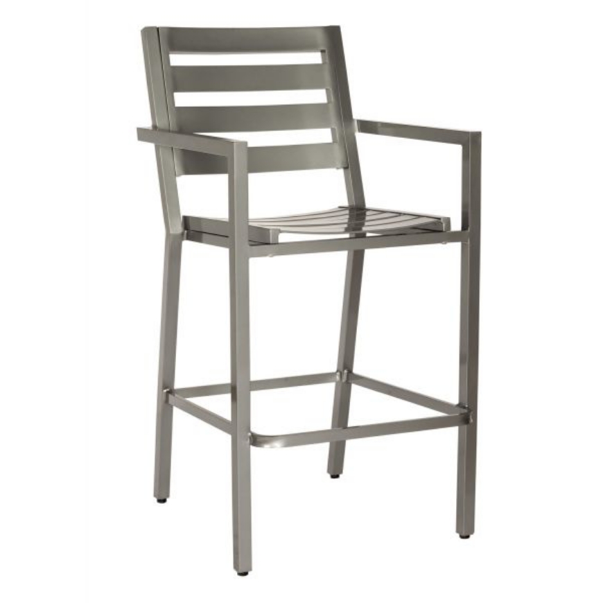 Picture of PALM COAST SLAT BAR STOOL WITH ARMS