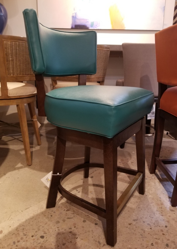 Picture of SWIVEL COUNTER STOOL LEATHER