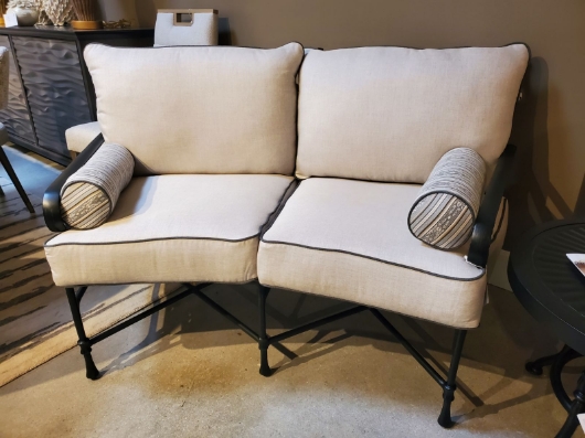 Picture of BORDEAUX CRESECENT LOVESEAT