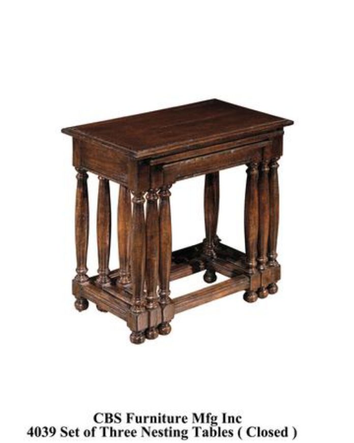 Picture of 4039 SET OF THREE NESTING END TABLES