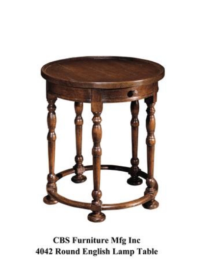 Picture of 4042 ROUND ENGLISH LAMP END TABLE