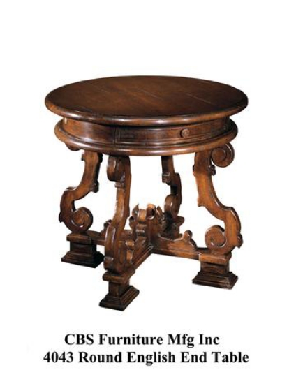 Picture of 4043 ROUND ENGLISH END TABLE