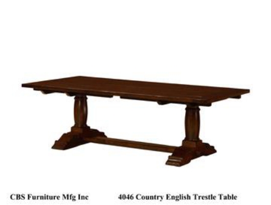 Picture of 4046 COUNTRY ENGLISH TRESTLE DINING TABLE