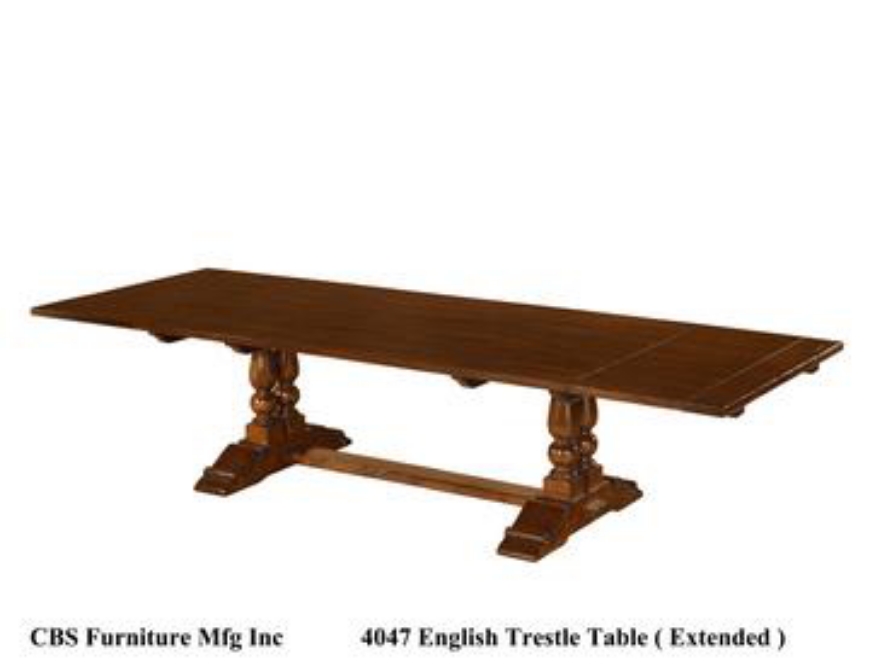 Picture of 4047 ENGLISH TRESTLE DINING TABLE