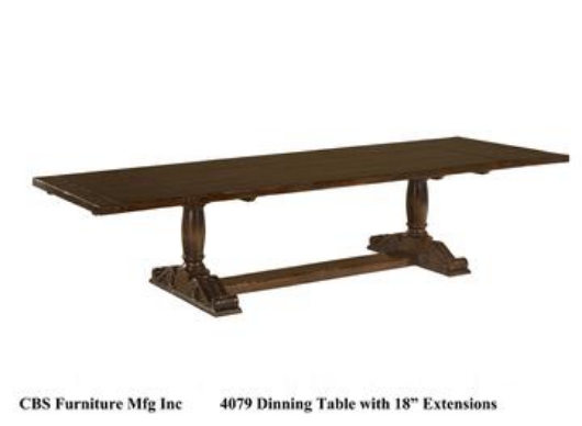 Picture of 4079 DINING TABLE WITH 18" EXTENSIONS