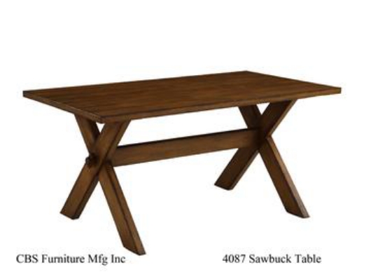 Picture of 4087 SAWBUCK DINING TABLE