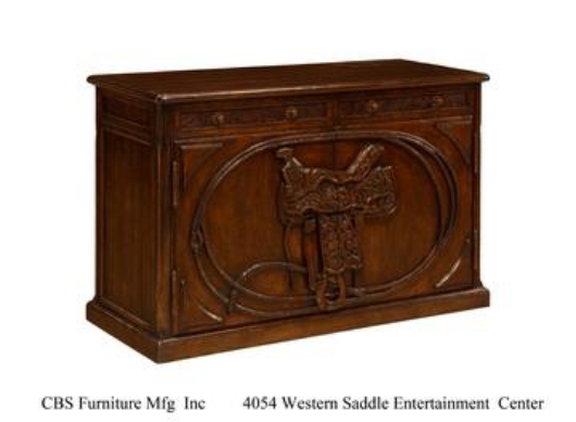 Picture of 4054 WESTERN SADDLE ENTERTAINMENT CENTER