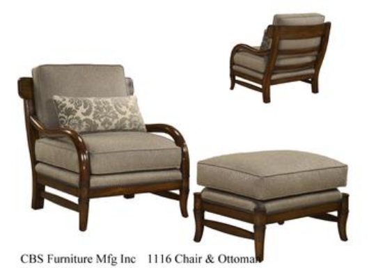 Picture of 1116 CHAIR & OTTOMAN