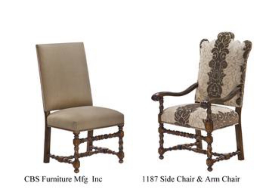 Picture of 1187 SIDE CHAIR & ARM CHAIR