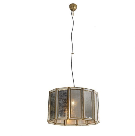 Picture of BOHO ANTIQUE BRASS LARGE ROUND CEILING LIGHT