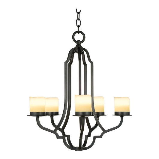 Picture of  FIVE LIGHT FORGED IRON CHANDELIER