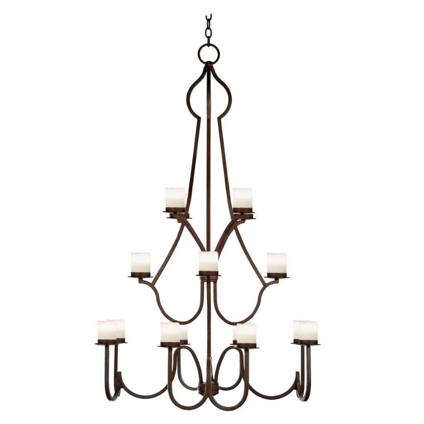 Picture of  SIXTEEN LIGHT FORGED IRON CHANDELIER