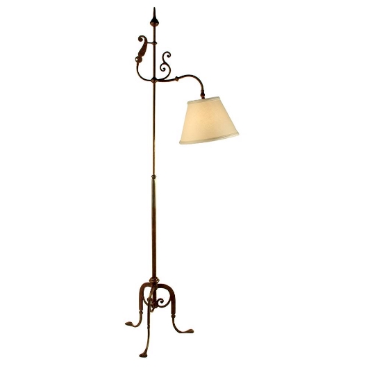Picture of  FORGED IRON BRIDGE LAMP WITH HANDMADE ORNAMENTS