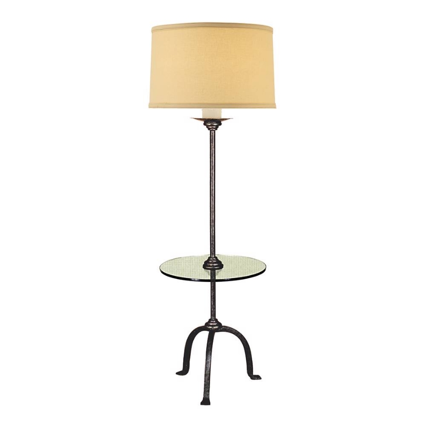 Picture of  IRON FLOOR LAMP WITH GLASS TABLE