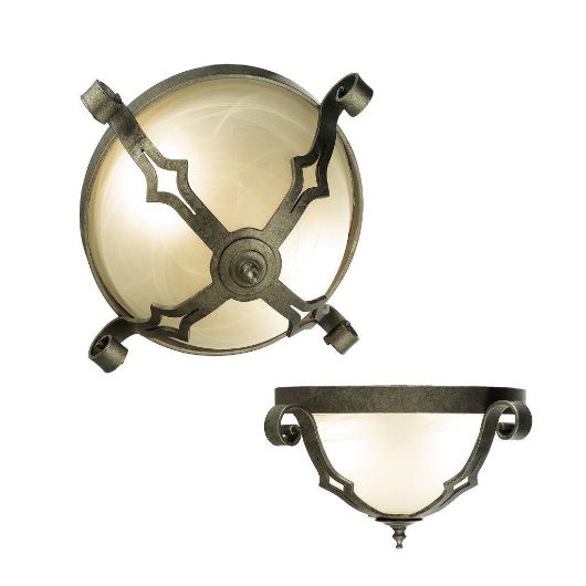 Picture of FLUSH MOUNT CELING FIXTURE WITH FORGED DETAIL 
