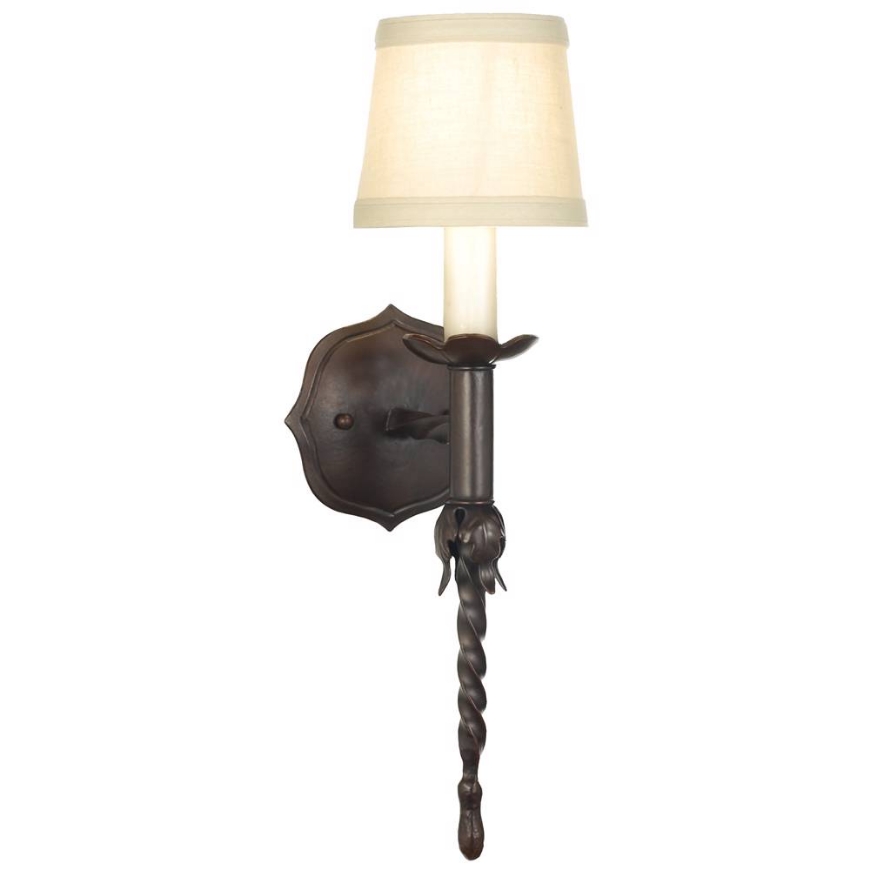 Picture of SINGLE LIGHT FORGED IRON WALL LAMP