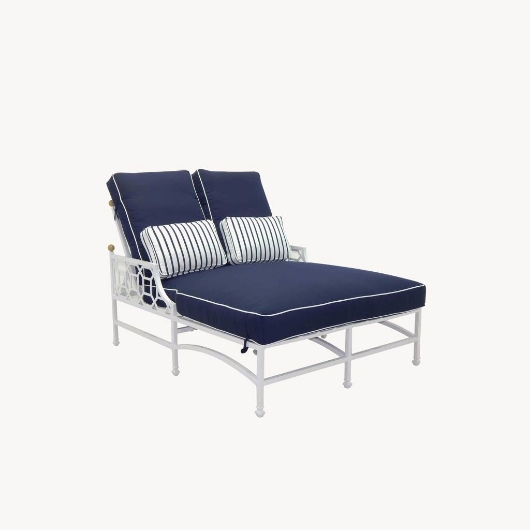 Picture of BARCLAY BUTERA ADJUSTABLE CUSHIONED DOUBLE CHAISE LOUNGE