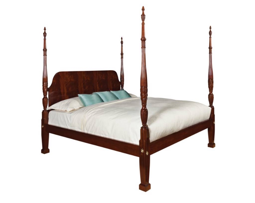 Picture of RICE CARVED POSTER BED-KING
