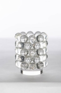 Picture of BUBBLE GLASS COLUMN CANDLE HOLDER