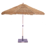 Picture of 537TK09 - ROTATIONAL TILT - 9 FOOT ROUND UMBRELLA WITH THATCH CANOPY